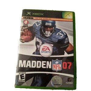 Madden NFL 07 (Microsoft Xbox) Electronic Arts with Manual and Case - No Scratch